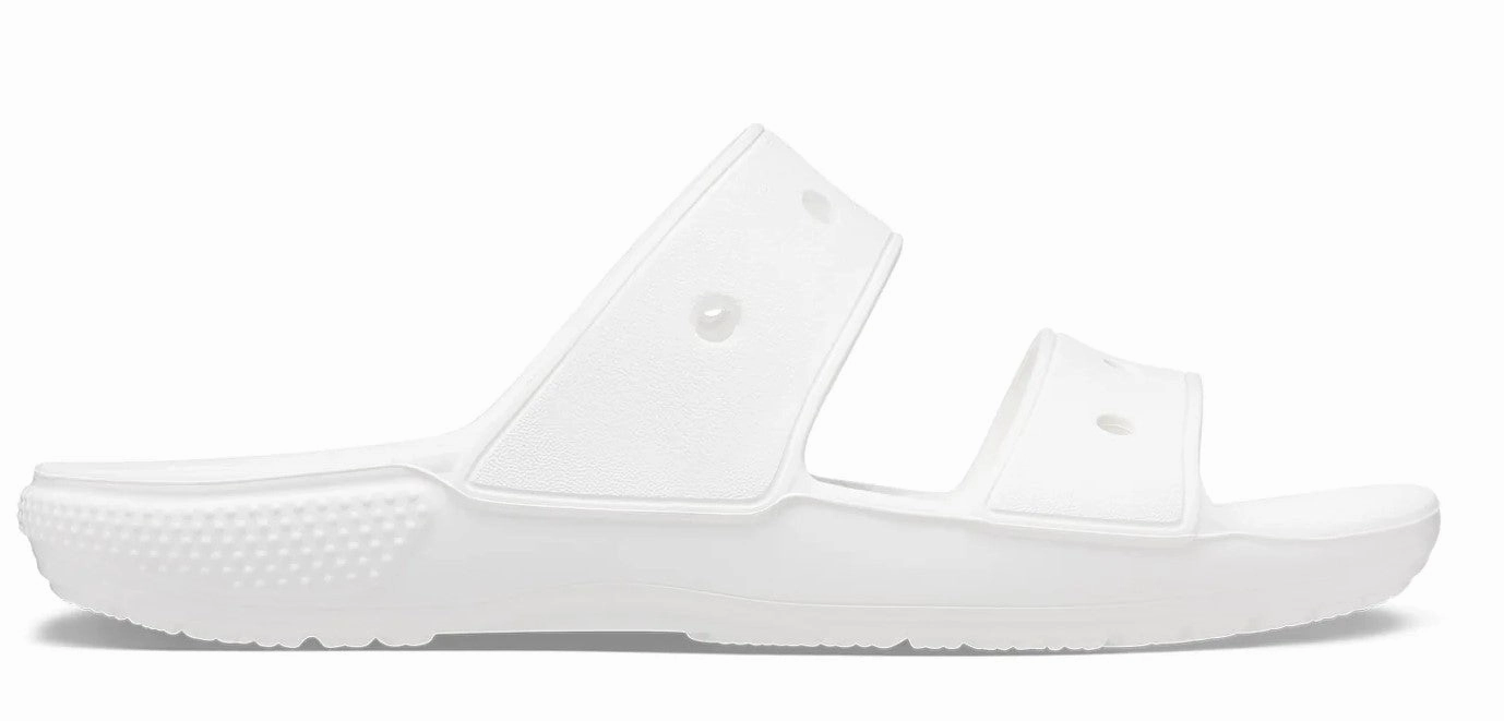 Water Resistant Crocs Unisex Classic Sandal - White