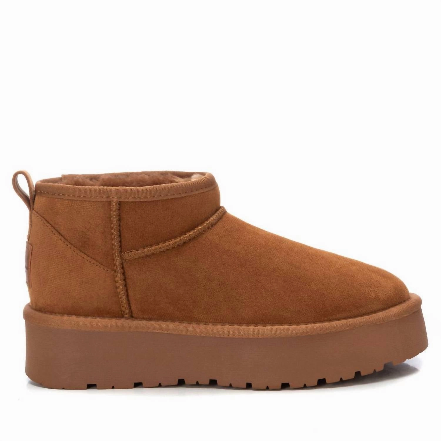 Urban Comfort Womens Winter Booties In Camel