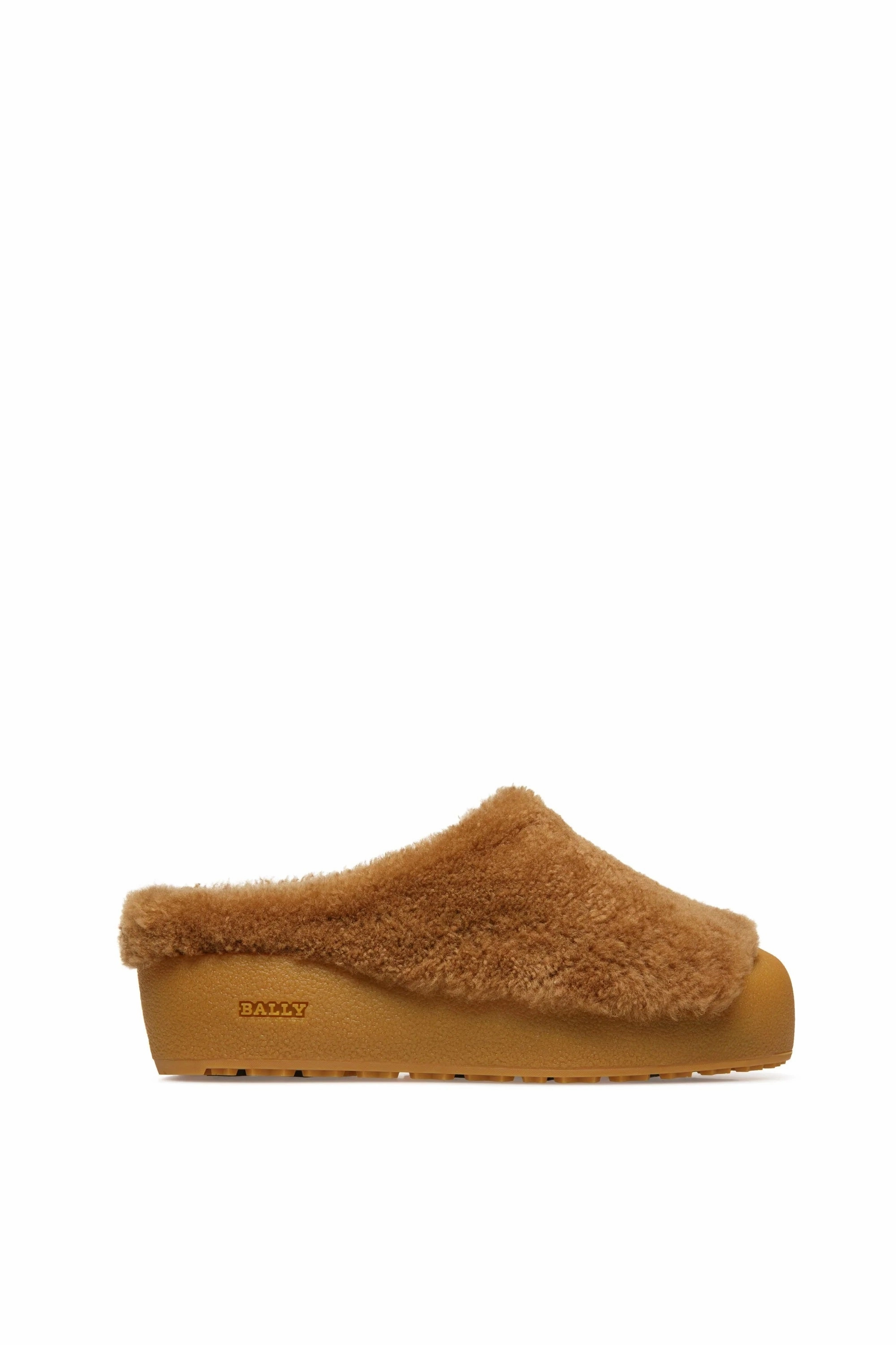 Slide Comfort Bally Crans 6302959 Women's Camel Calf Leather Slippers