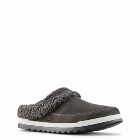 Women's Liliana Slipper In Pewter Suede Relaxed Vibes