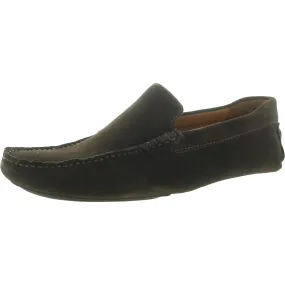 William House Loafer Mens Contrast Trim Leather Loafer Slippers Fashionable Open-toe Sandals