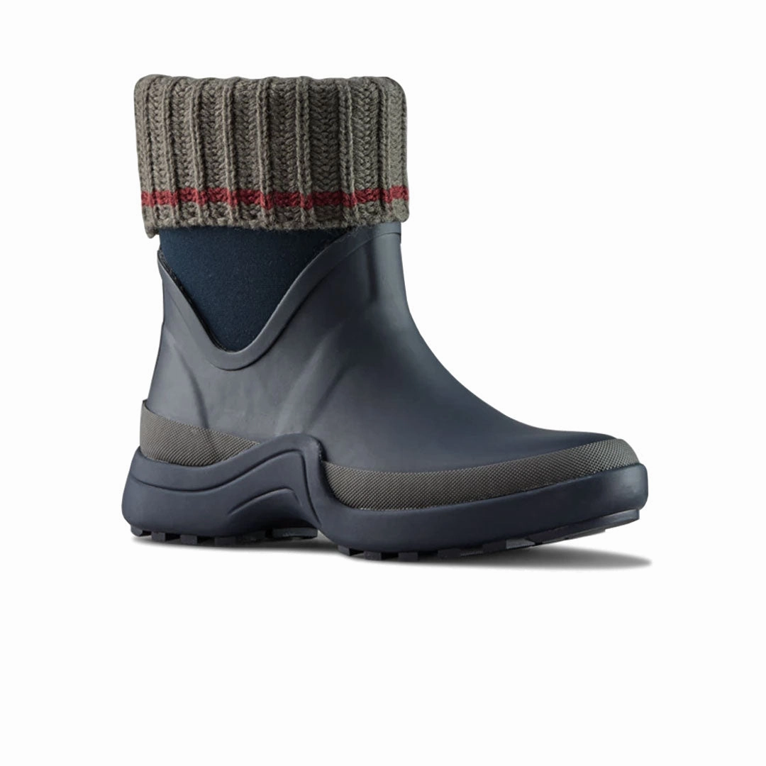 Patterned Surface Rugged Built Rural Traveler Cougar - Women's Raven Neoprene Rain Boots (RAVEN-INDIGO)