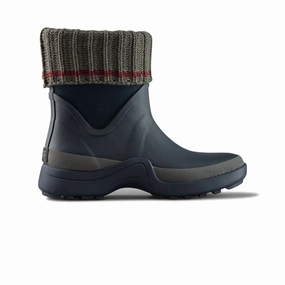 Daily Essentials Cozy Lined Cougar - Women's Raven Neoprene Rain Boots (RAVEN-INDIGO)