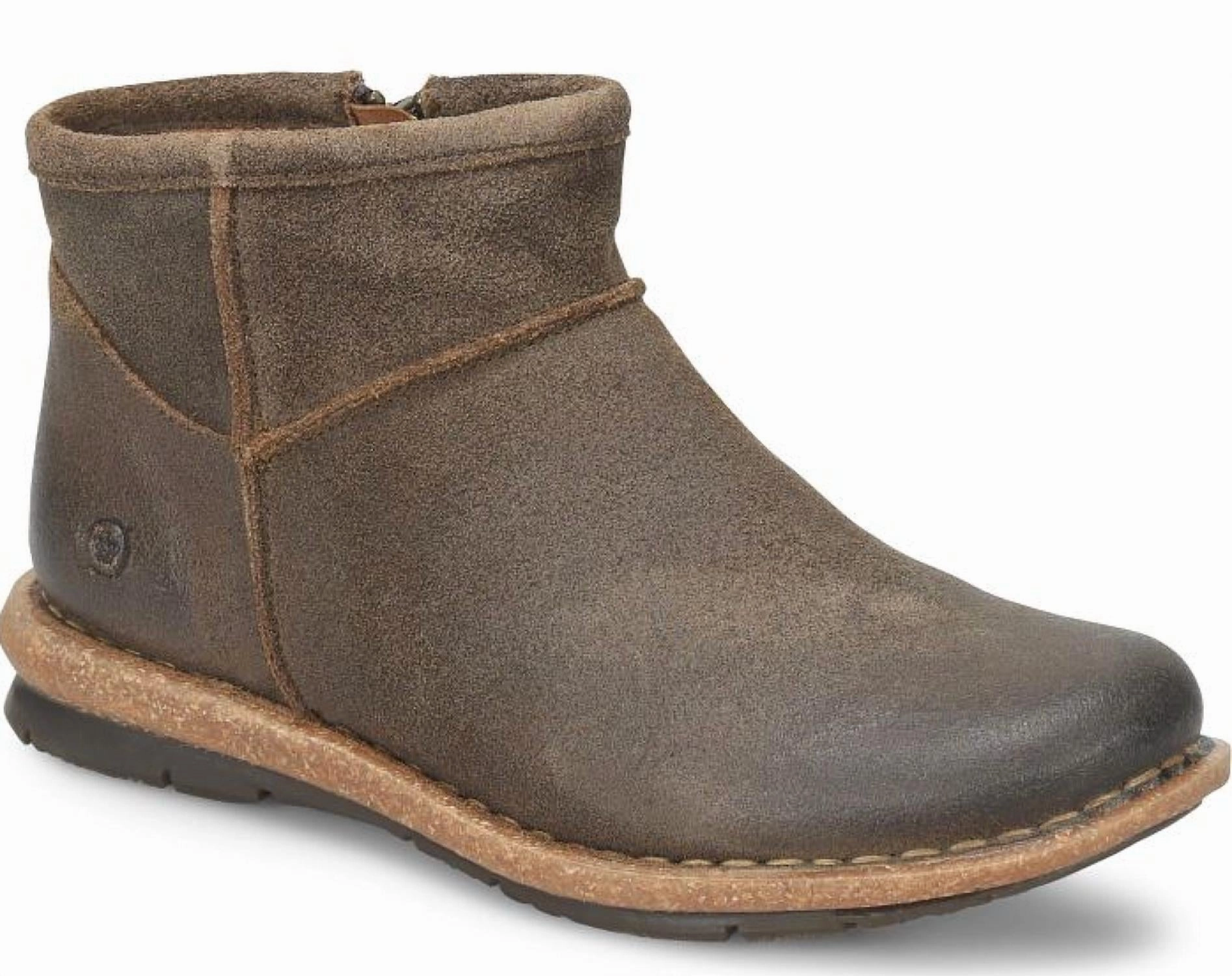Women's Tinley Bootie In Taupe Avola Distressed Modern Cut