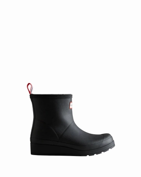 Women's Short Insulated Rain Boots In Black Enhanced grip Comfortable Experience