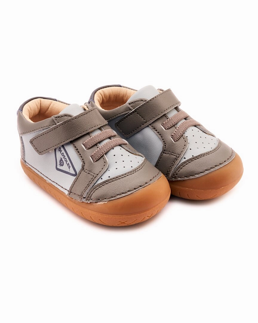 Smooth Design Old Soles Badge Pave Leather Sneaker