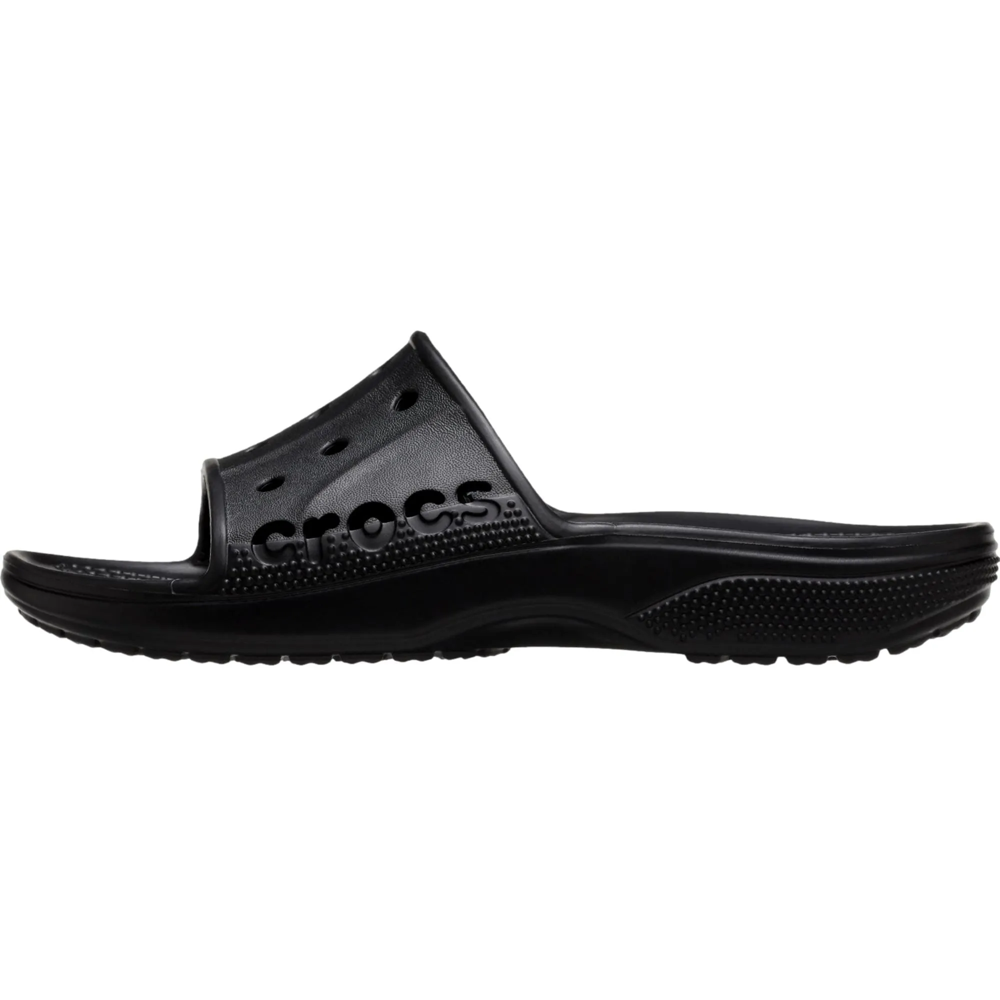 Crocs Via Slides Black  210119-001 Men's Flexible Motion Slip Guard