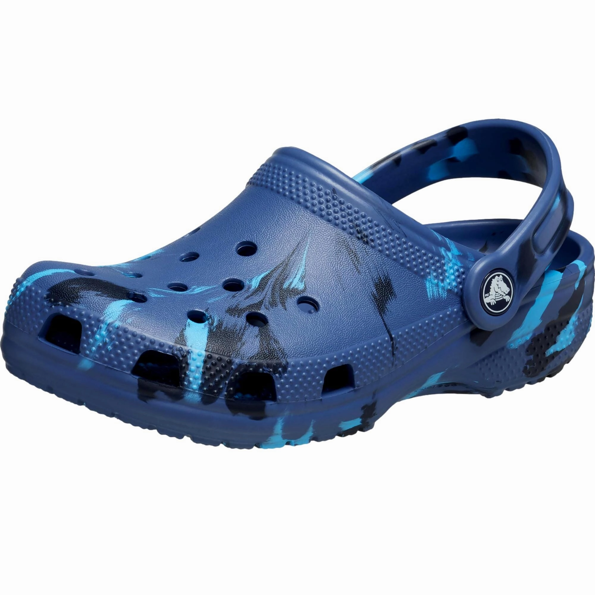 Crocs Classic Marbled Tie-Dye Clog Navy / Multi  207464-4HQ Pre-School Fashion-forward comfort