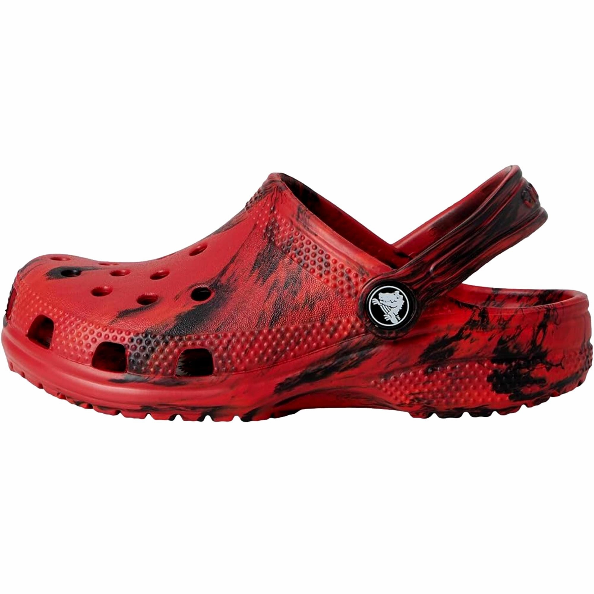 Pace Control Padded Step Crocs Classic Marbled Tie-Dye Clog Pepper / Black  207464-660 Grade-School