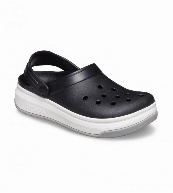 Crocs Crocsband Full Force 206122-066 Clog Men's 9 Black Platform Shoes ERK1501 Everyday Flex