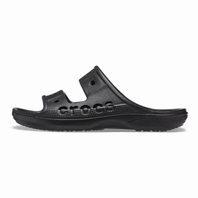 Crocs Unisex Baya Two-Strap Slide Sandals - Black Efficient Performance Stay Relaxed