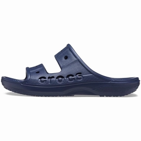 Crocs Unisex Baya Two-Strap Slide Sandals - Navy Poolside Comfort