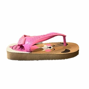 Havaianas Girls Pink Dogs Flip Flops Style Neutral Wear   Resistant