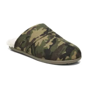 Men's Alfons Slipper In Olive Camo Urban Stroll Stylish and Comfortable
