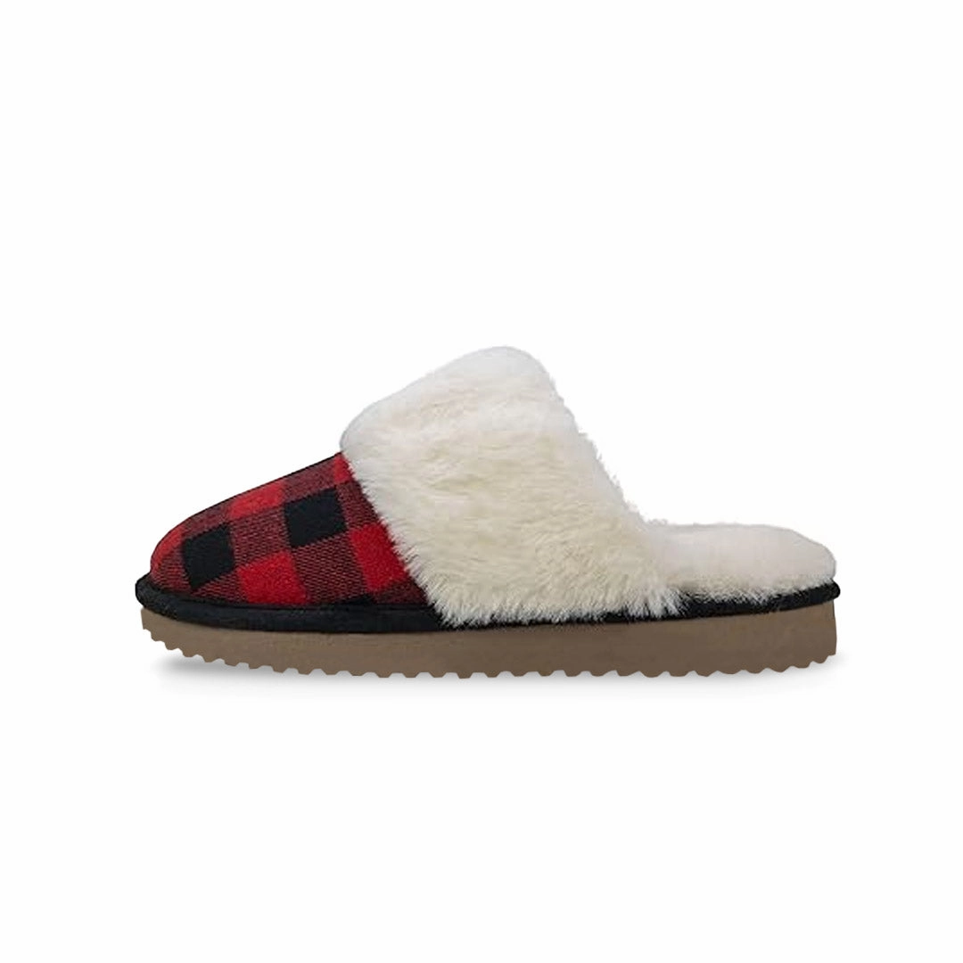 Dakota Fleece - Women's Fleece Slipper (SLF5140ADF RED) Chic Simplicity Easy Lock