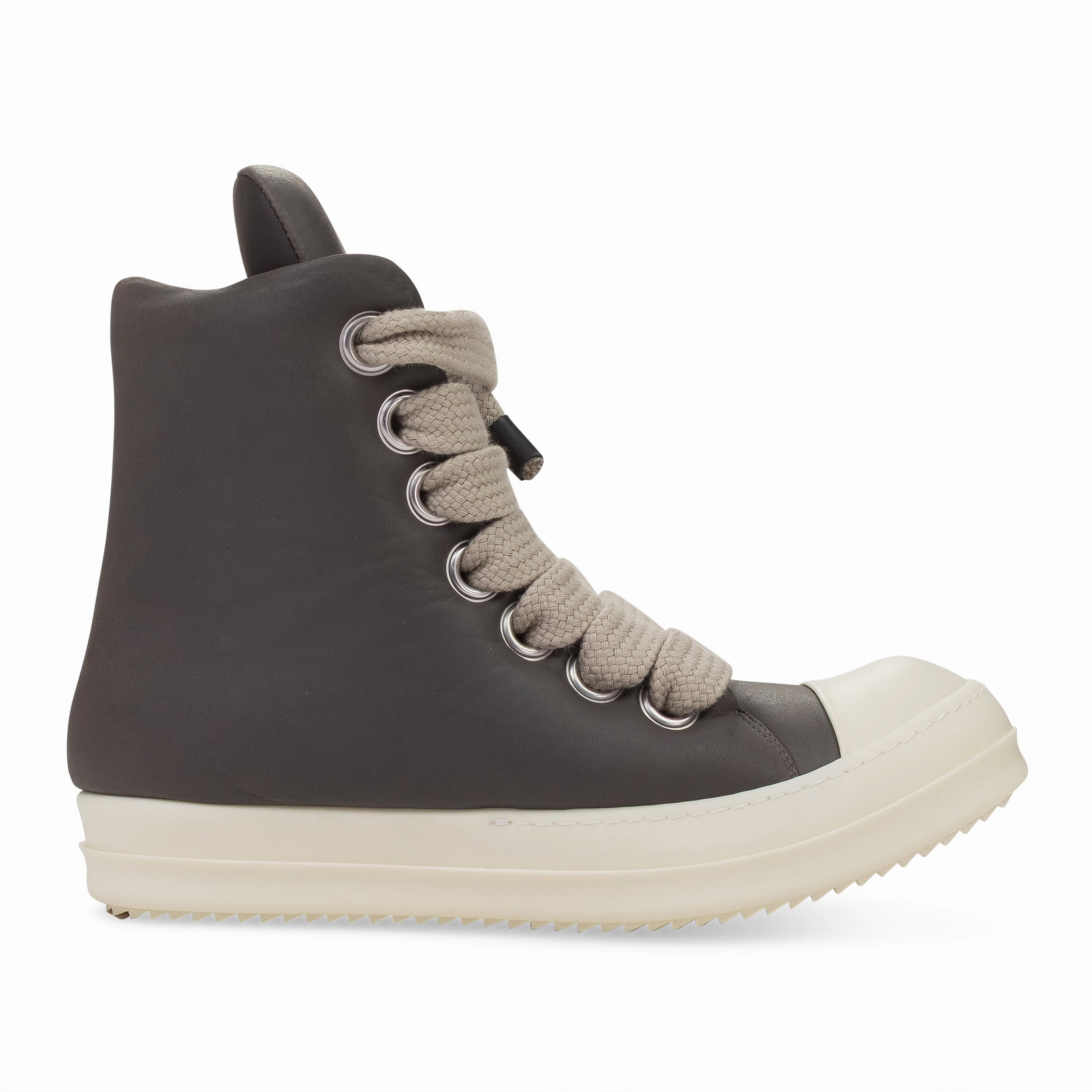 running in a mud run shoes ComfortableFit DARK DUST JUMBO LACE PADDED LEATHER SNEAKERS