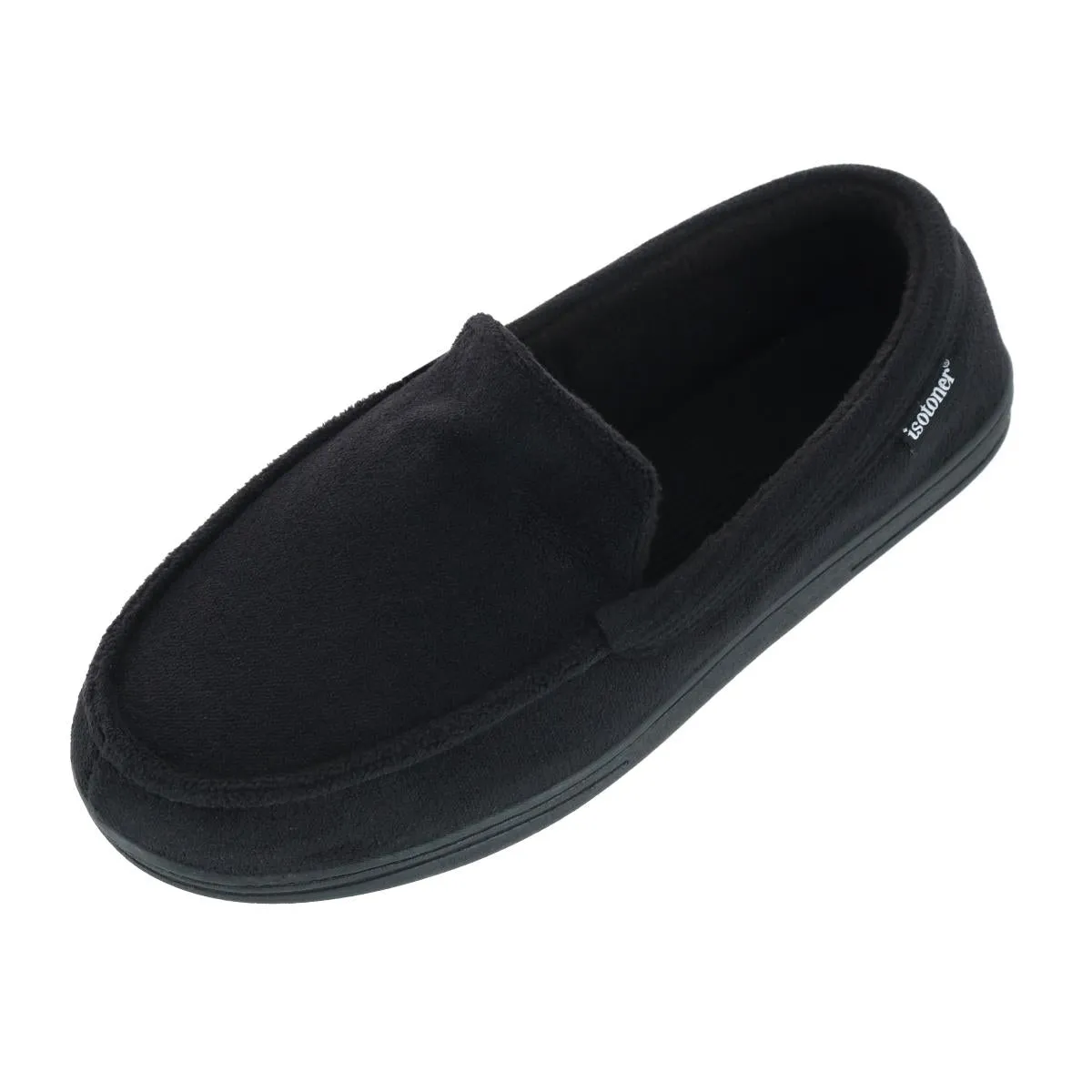 Men's Microterry and Waffle Travis Moccasin Slipper Flexible Flats