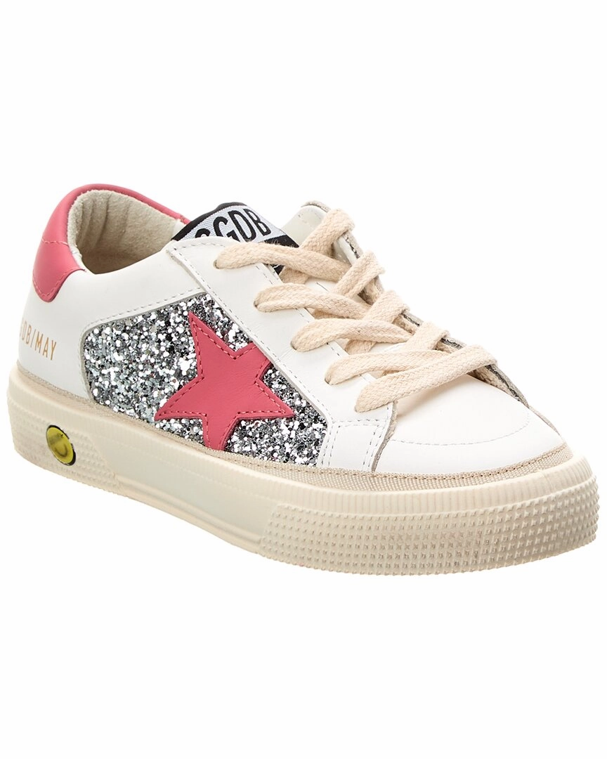 Golden Goose May Leather & Glitter Sneaker Busy Life Walk Light