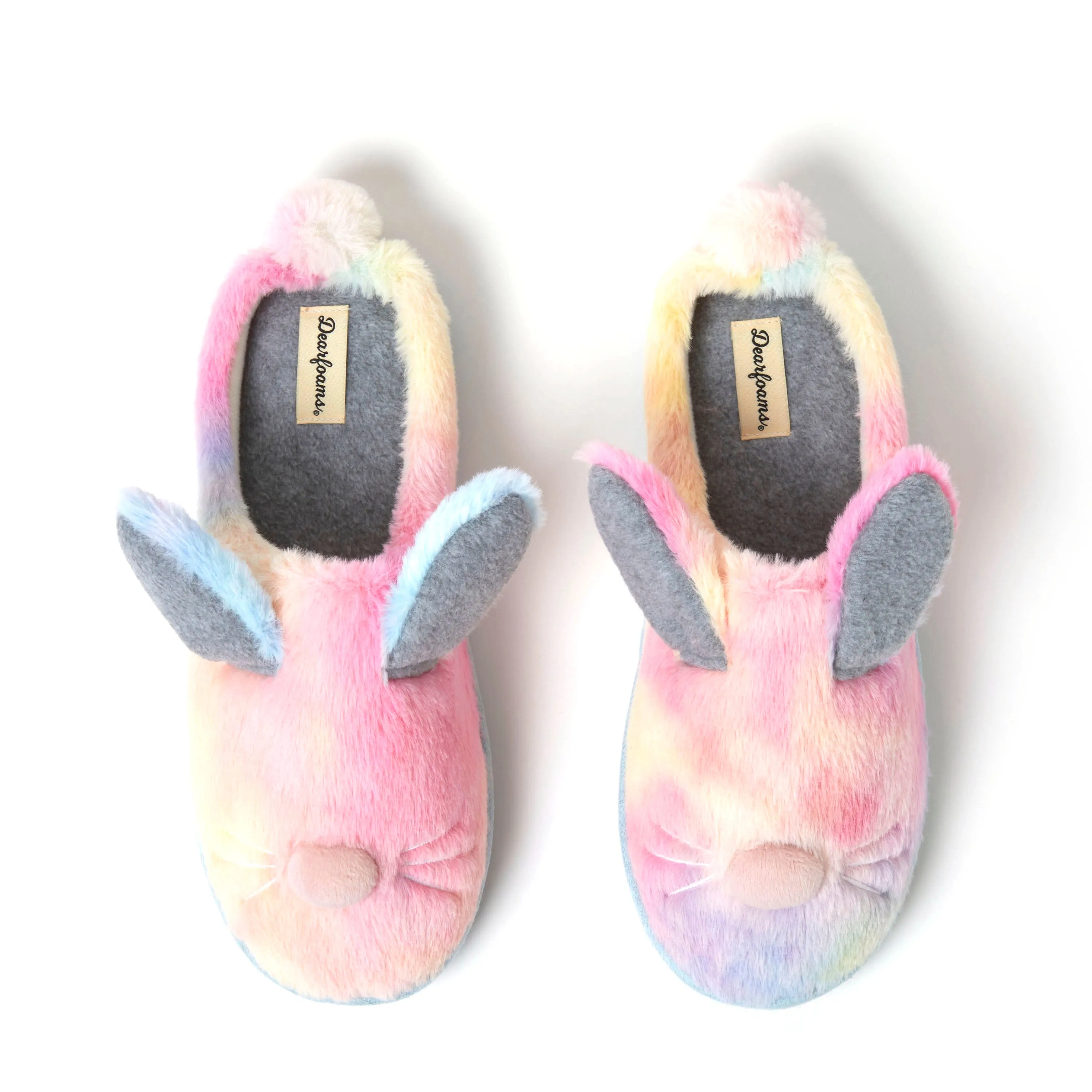 Dearfoams Adult Unisex Easter Bunny Clog Slipper Urban Chill