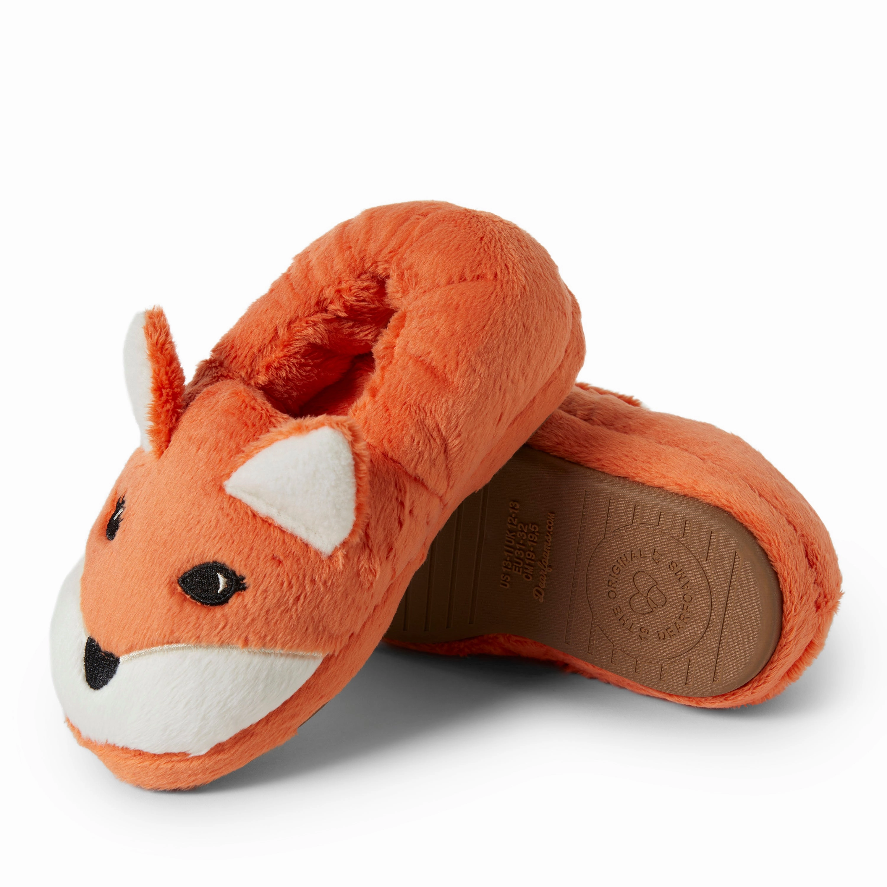 Comfort Wrap Dearfoams Kid's Emery Critter Closed Back Animal Slipper