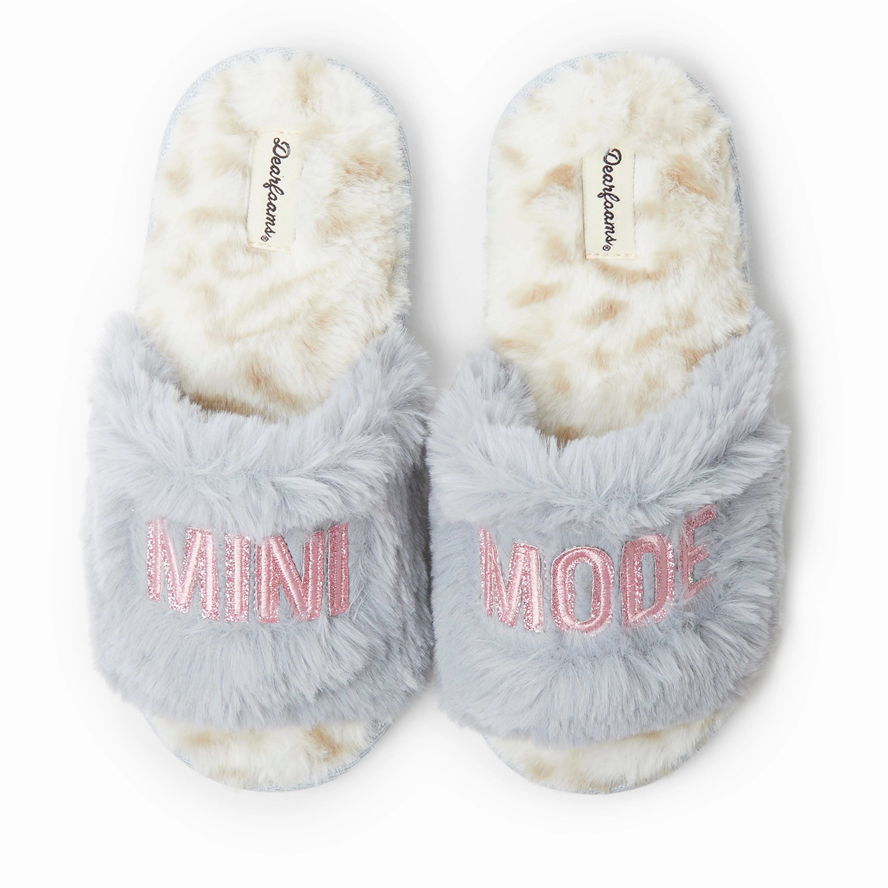 Molded Midsole Practical Use Dearfoams Kid's Lana Slide Slipper with Slogan
