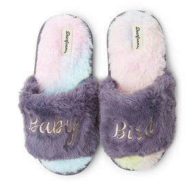 Comfort Walk Advanced Technology Dearfoams Kid's Lana Slide Slipper with Slogan