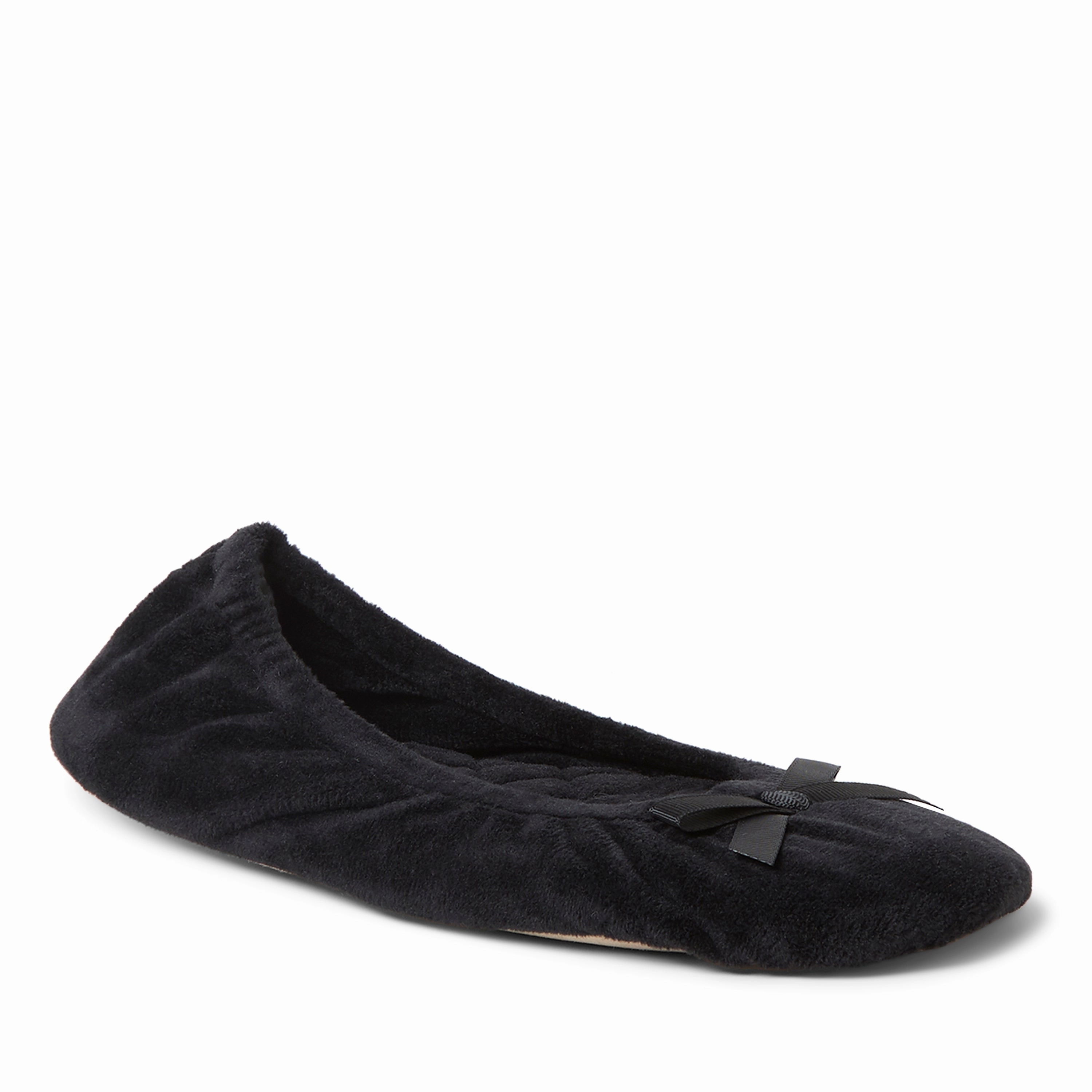 Easy Beach Wear Dearfoams Women's Layla Ballerina with Genuine Suede Outsole