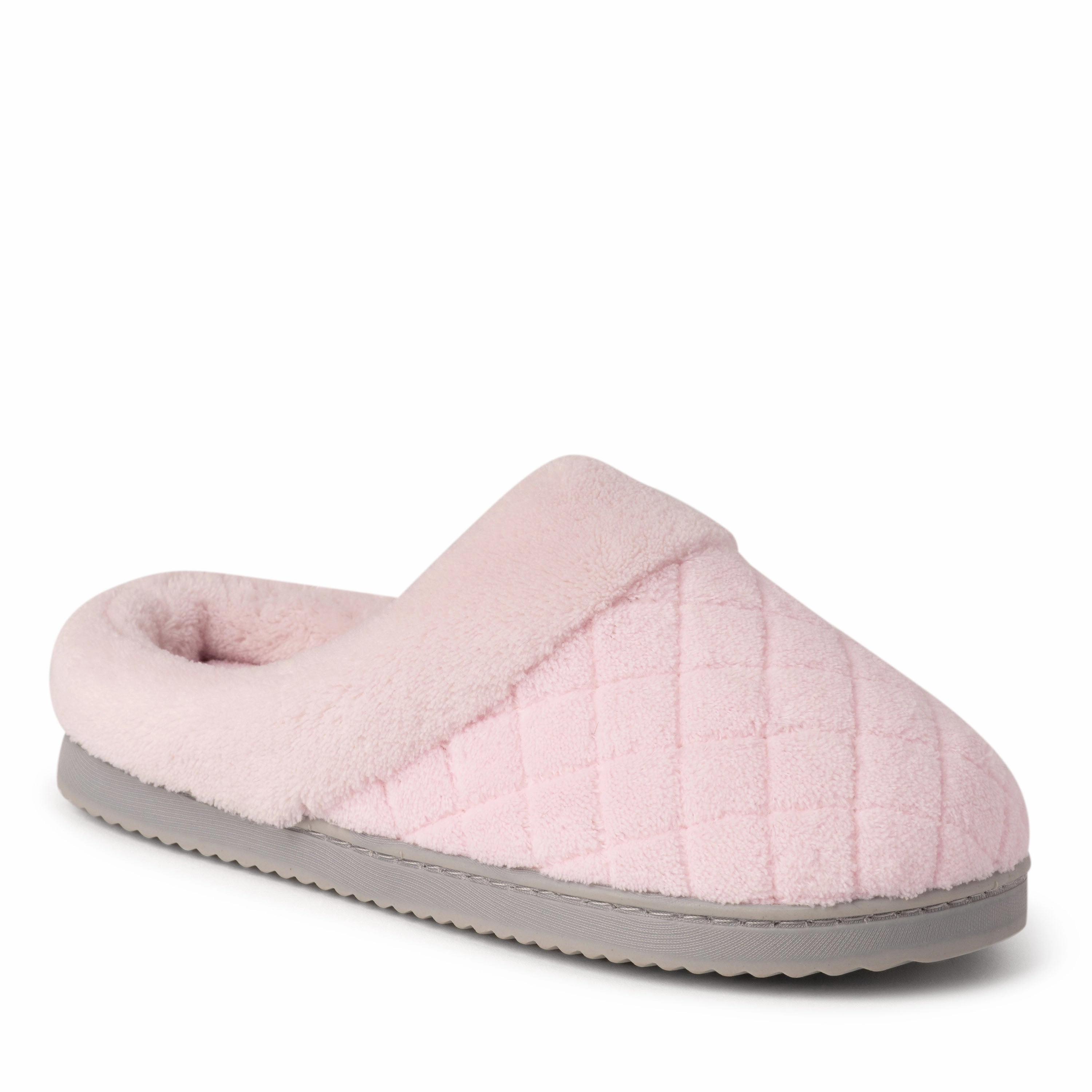Stretchable Upper Quick Step-On Dearfoams Women's Libby Quilted Terry Clog Slipper