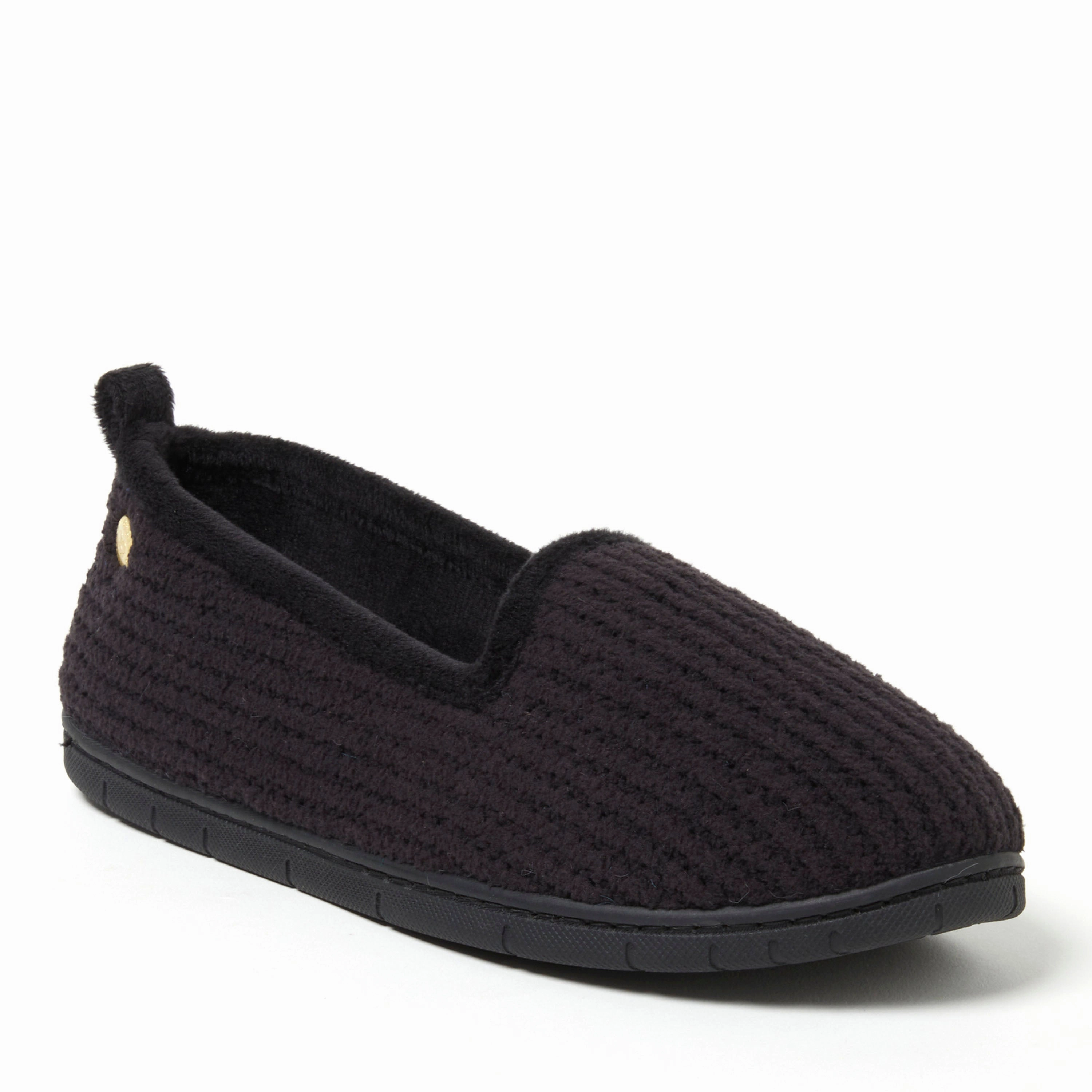 Dearfoams Women's Rachel Marled Chenille Closed Back Slipper Chill Step-On Easy to assemble