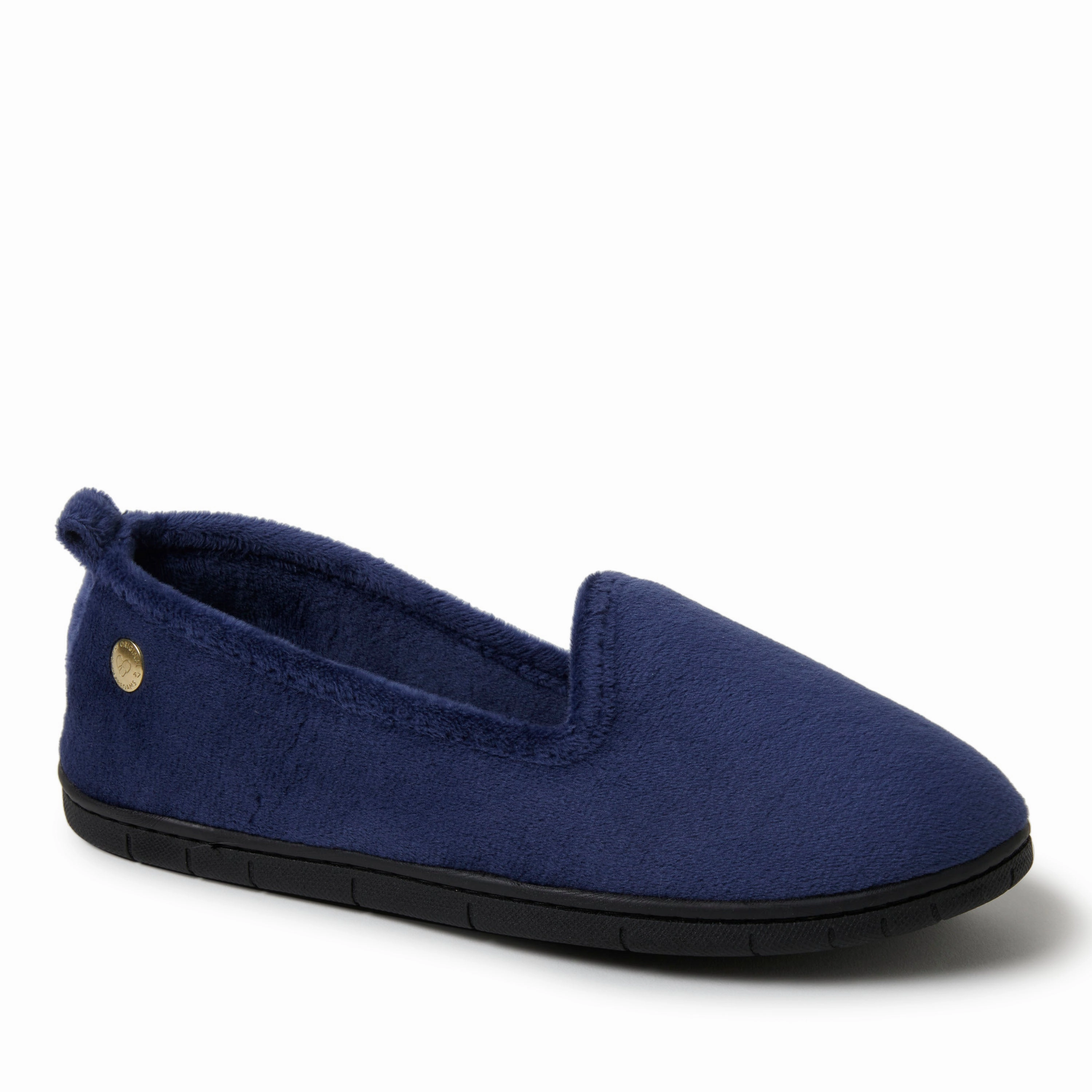 Dearfoams Women's Rachel Velour Closed Back Comfy Footstep