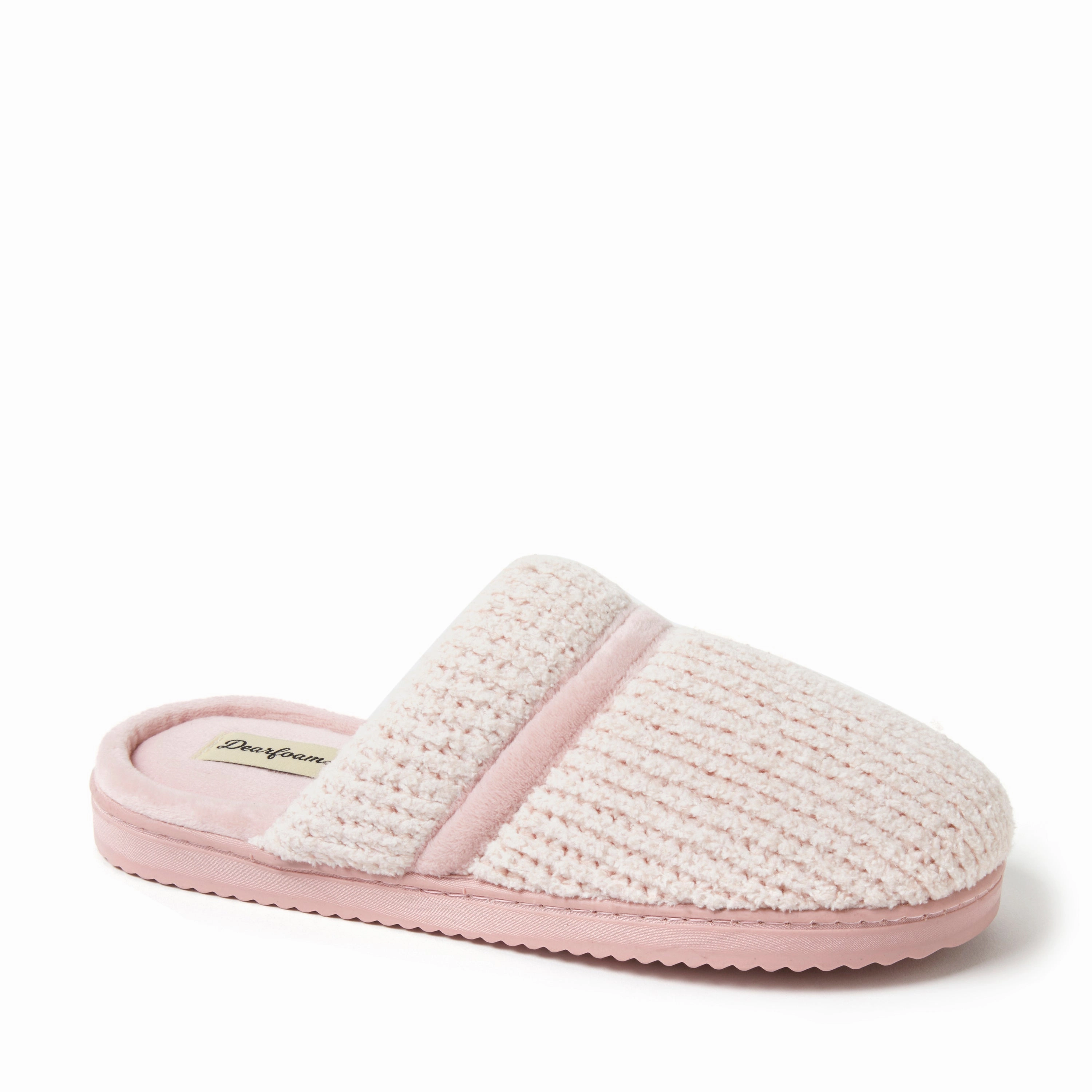 Dearfoams Women's Serena Marled Chenille Scuff Relax Fit