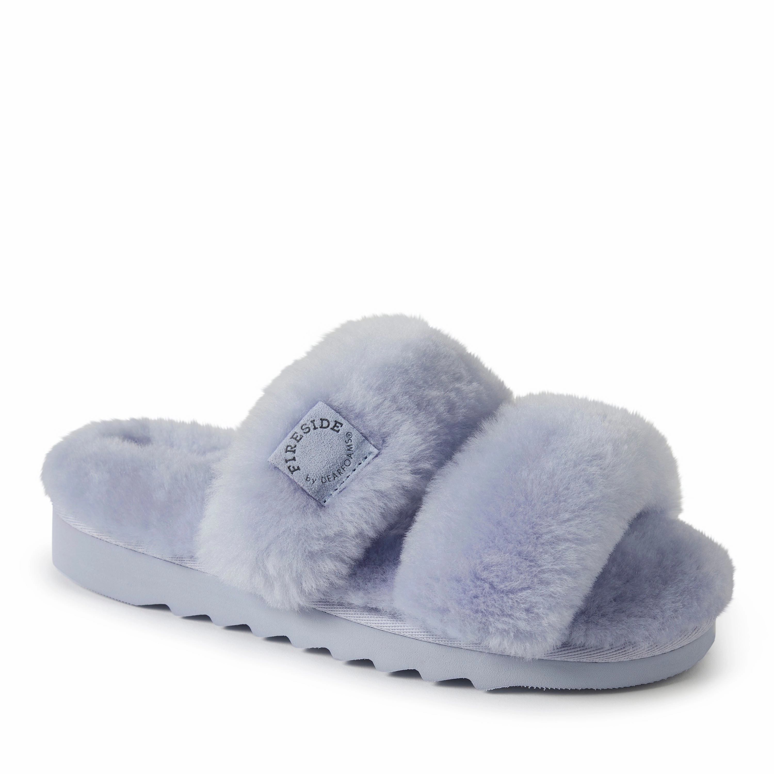 Beach Walking Dearfoams Womens Benalla Genuine Shearling Slide