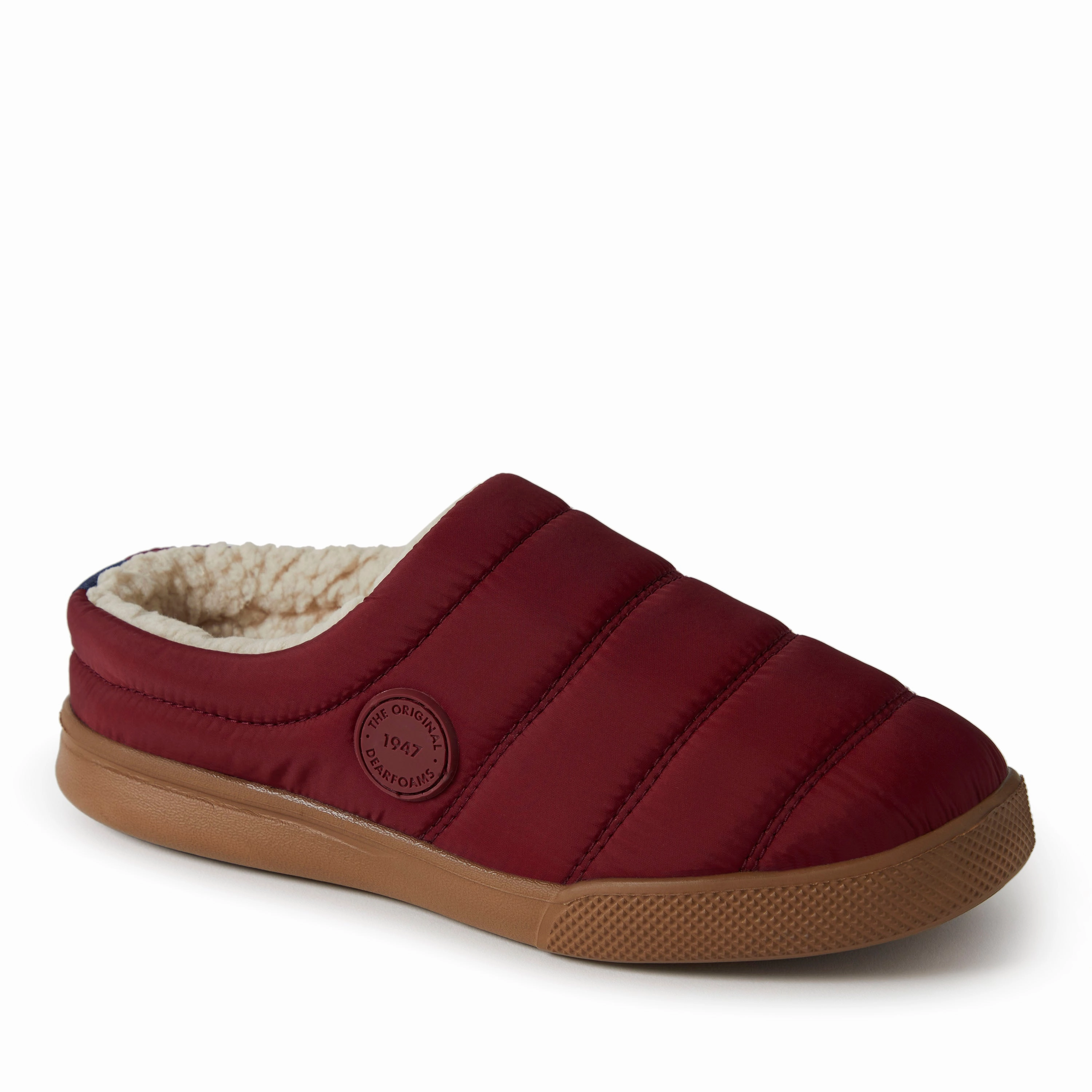 Dearfoams Womens Kendra Nylon Sport Lounge Clog Elastic Strap Custom Fit