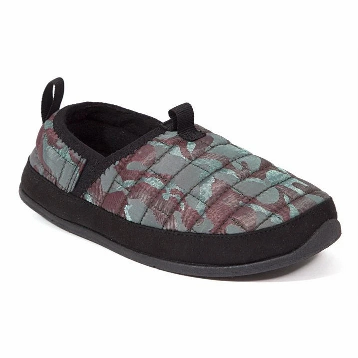 Comfort Fit Technology Zip Up Deer Stags Lil Yuma Slippers Kids  Red Camo Quilted Round Toe Slip On JOBB1698