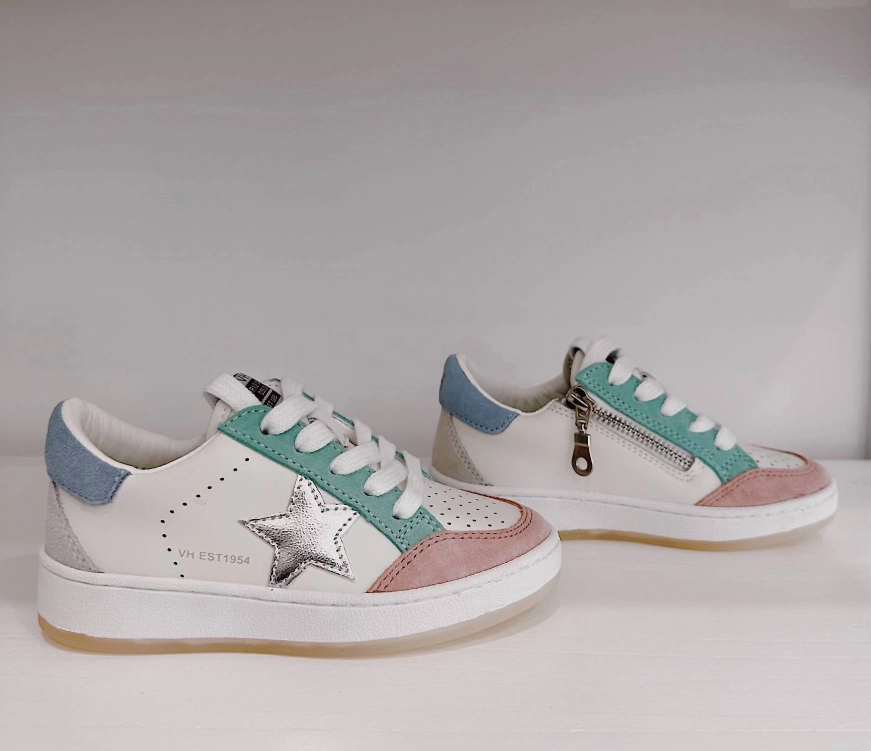 Ultra Grip Pattern Silver Star Wedge Sneaker In Multi-Colored