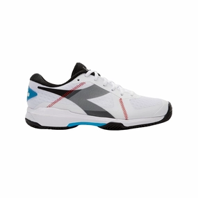 Diadora Trofeo AG PKL White / Black / Blue Jewel  101.178982-01-C9811 Men's Moisture   Wicking Lining