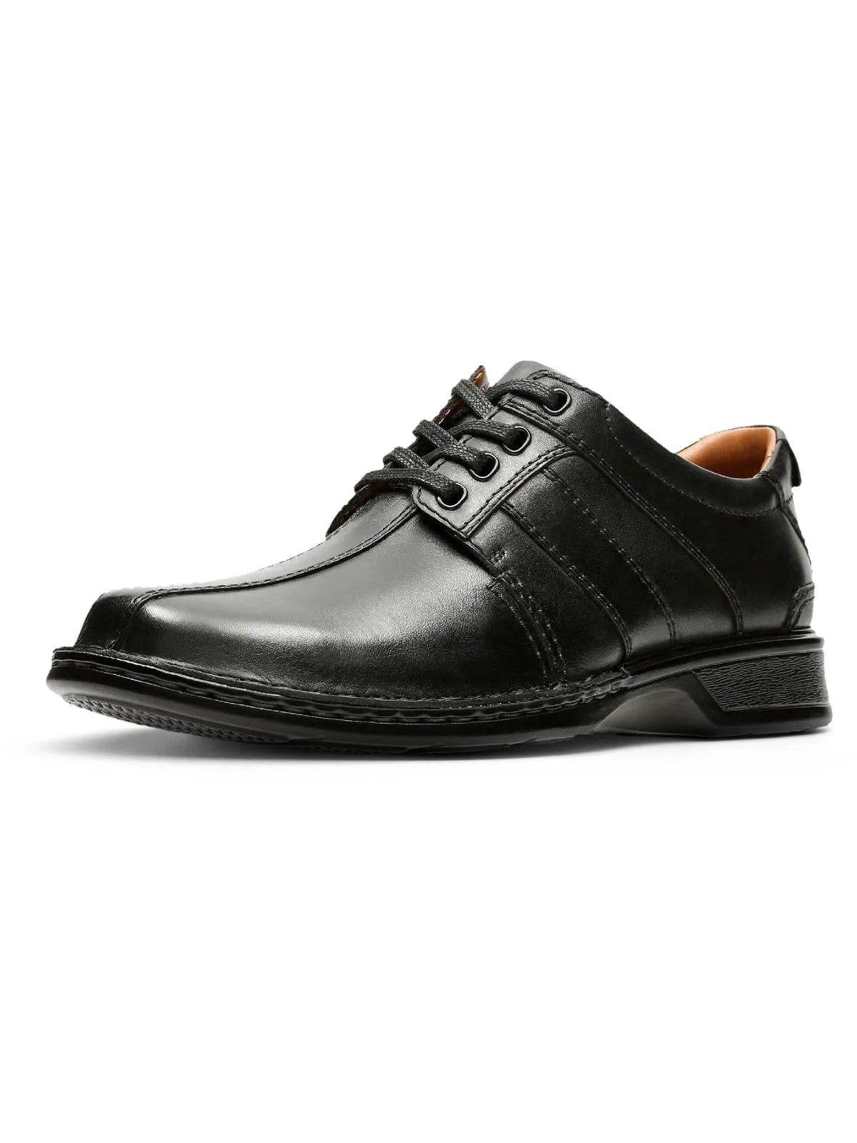 Touareg Vibe Mens Leather Solid Oxfords Sleek Design City Dweller