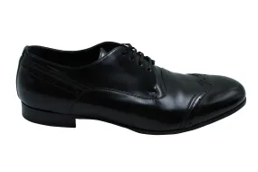 Dolce & Gabbana Wingtip Brogues in Black Leather Best Man Shoes Oxfords