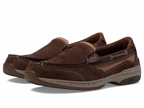 Training Ground quick - moving shoes Dunham Captain Venetian Men's Java Leather Slip On Comfort Boat Shoes JOBB1757