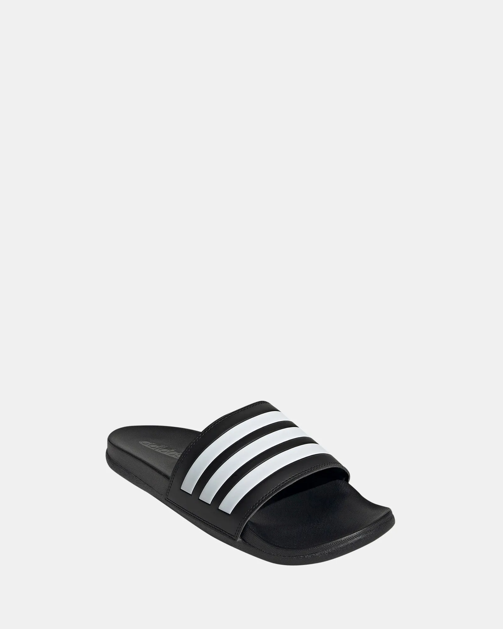 Adilette Comfort Black/White/Black Fashionable Beach Footwear