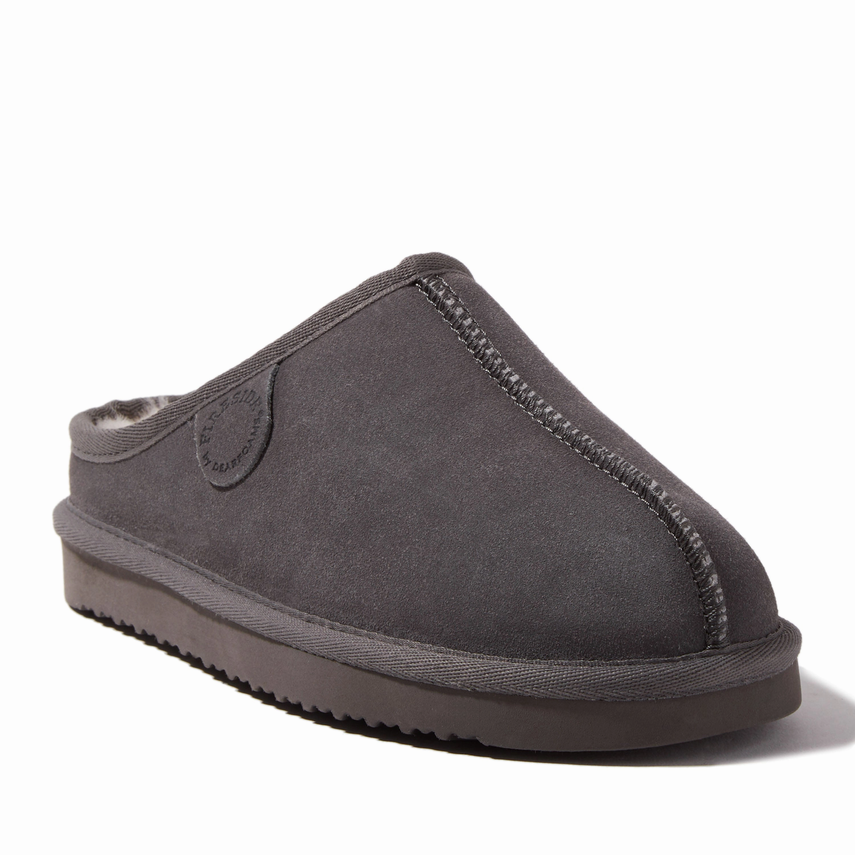 Fireside By Dearfoams Women's Greta Genuine Shearling Clog Simple Foot Step
