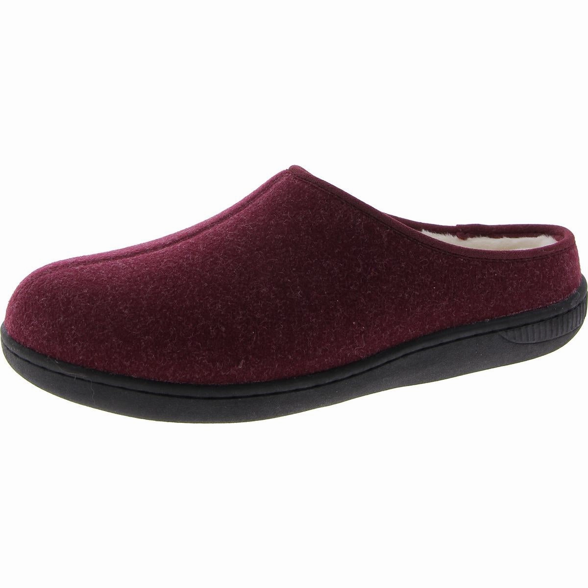 Carol Womens Faux Fur Manmade Slide Slippers Effortless Beach Wear