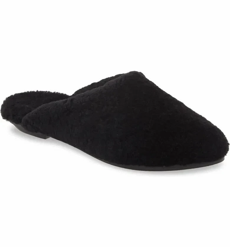 Poolside Ready Eileen Fisher Blog3 Slipper Women's  Black Almond Toe Slip-On Mule JOBB585