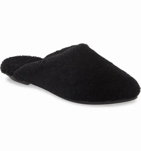 Water Resistant Knit Upper Eileen Fisher Blog3 Slipper Women's  Black Almond Toe Slip-On Mule JOBB585