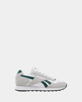 Reebok Glide White/Collegiate Green/Grey Soft Layers