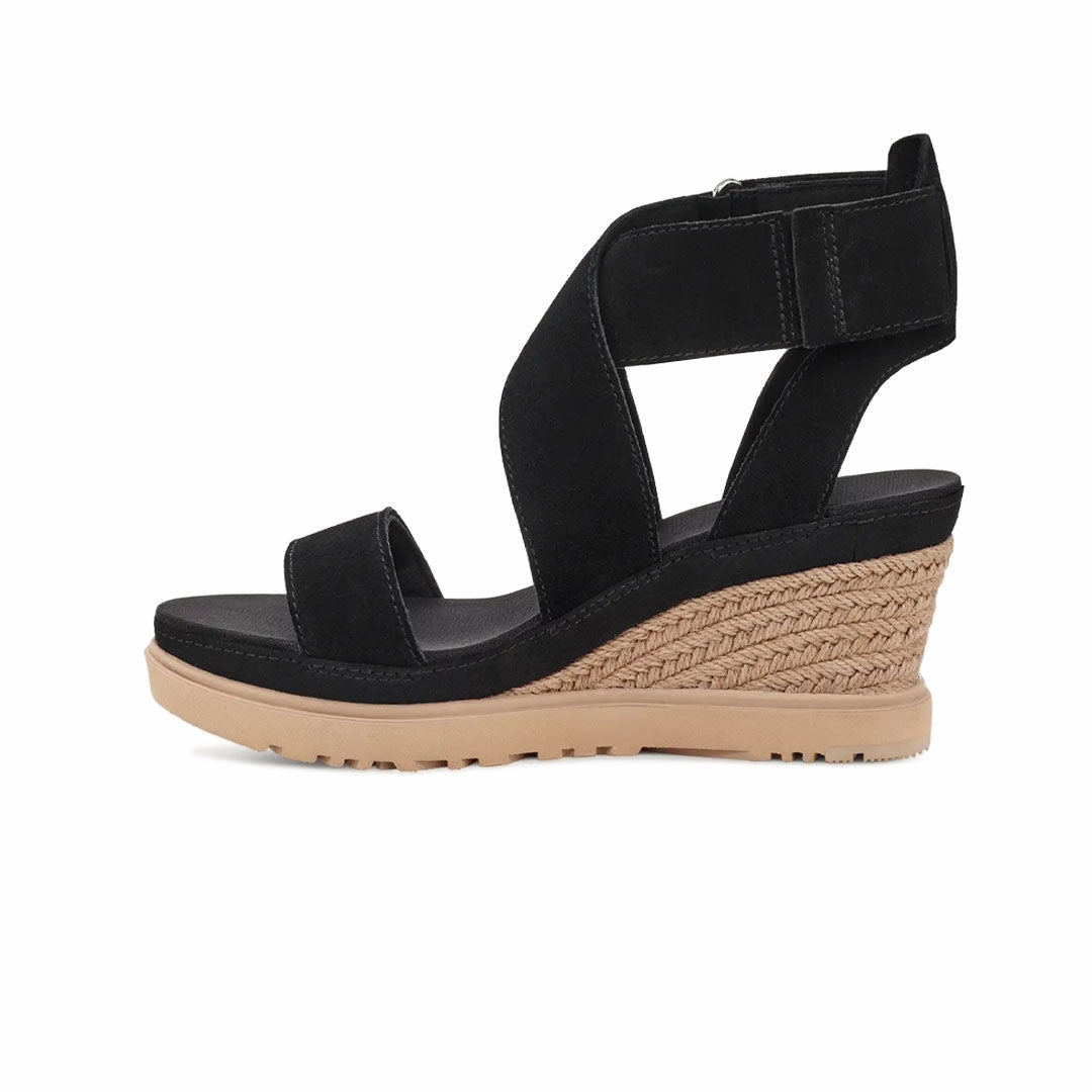 Buckle Detail Summer Travel Footwear UGG? - Women's Ileana Ankle Sandals (1139052-BLK)
