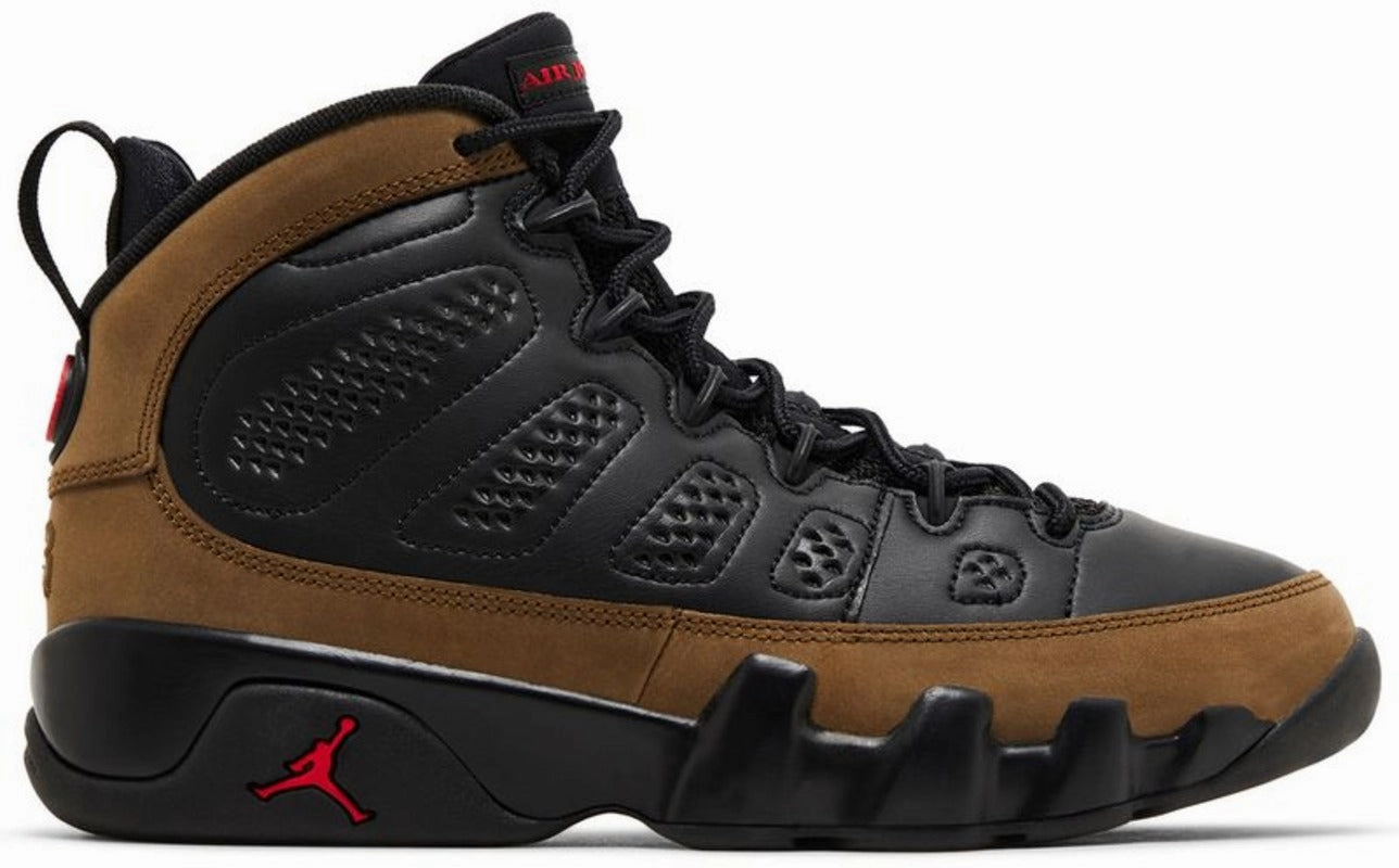 Jordan 9 Retro Olive (GS) Foot Hug
