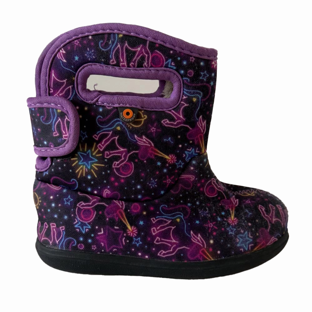 Fast Life Bogs Girls Purple Unicorns Boots