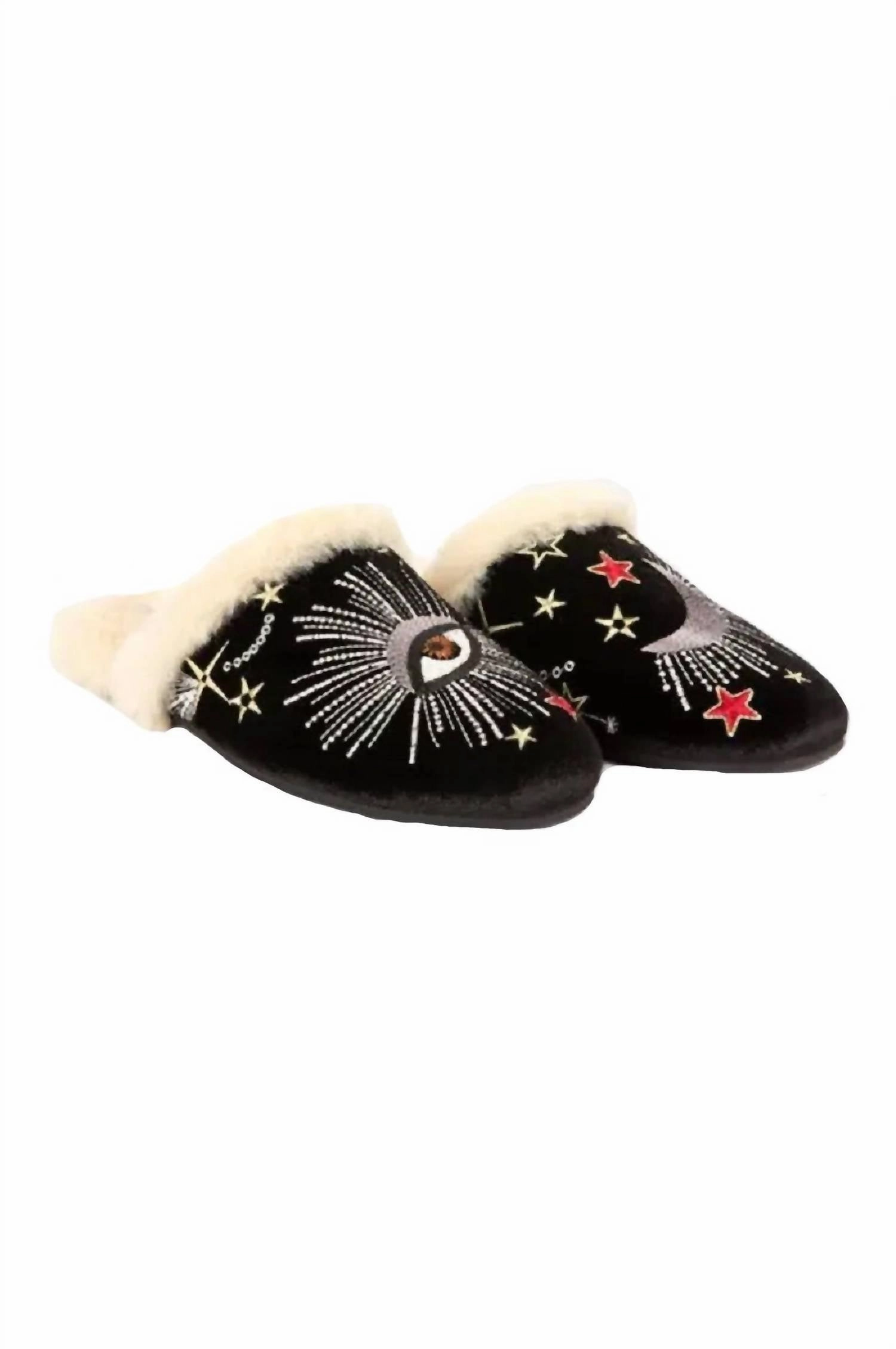 Women's Celestial Slipper In Black Smooth Outsole