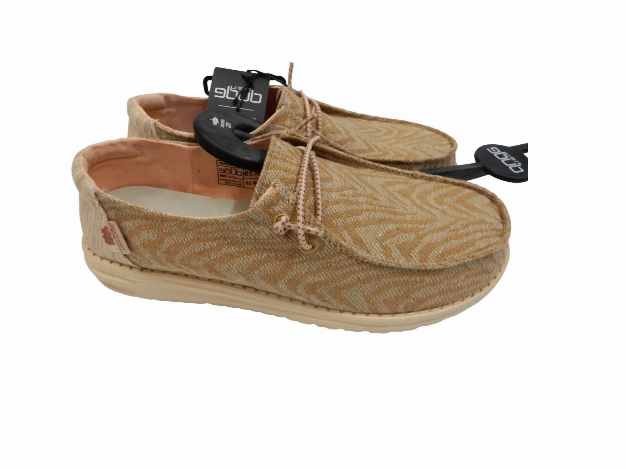 Girl's Wendy Youth Woven Shoes In Zebra Terra Stripe Upgraded cushioning Flexible Outsole Flexure